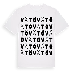 Vätö ordlek t-shirt – ekologisk bomull t-shirt från Pinshirt