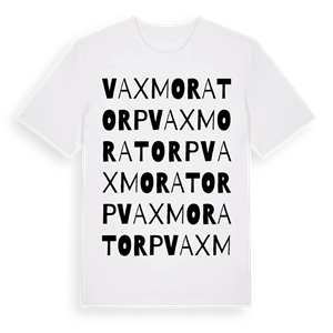 Vaxmora torp ordlek t-shirt – ekologisk bomull t-shirt från Pinshirt