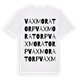 Vaxmora torp ordlek t-shirt