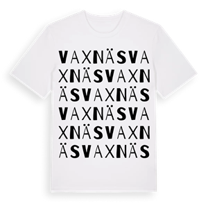 Vaxnäs ordlek t-shirt – ekologisk bomull t-shirt från Pinshirt