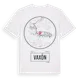 White t-shirt med Vaxön t-shirt