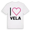 Jag älskar Vela t-shirt stort tryck