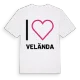 Jag älskar Velända t-shirt stort tryck