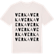 Vintage White t-shirt med Verka ordlek t-shirt