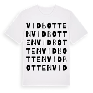 Vidbotten ordlek t-shirt – ekologisk bomull t-shirt från Pinshirt