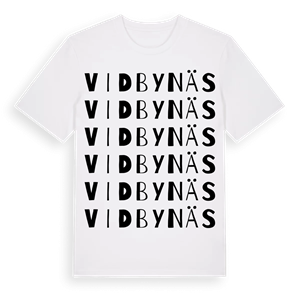 Vidbynäs ordlek t-shirt – ekologisk bomull t-shirt från Pinshirt