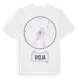 White t-shirt med Vidja t-shirt
