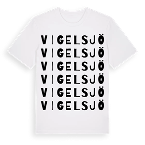 Vigelsjö ordlek t-shirt – ekologisk bomull t-shirt från Pinshirt