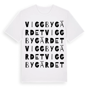 Viggbygärdet ordlek t-shirt – ekologisk bomull t-shirt från Pinshirt