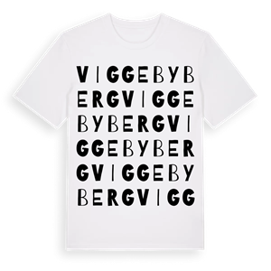 Viggebyberg ordlek t-shirt – ekologisk bomull t-shirt från Pinshirt