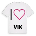 Jag älskar Vik t-shirt stort tryck