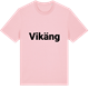 Pink Cotton t-shirt med Vikäng fetstil t-shirt