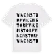 White t-shirt med Vikenstorp ordlek t-shirt