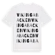 White t-shirt med Vikingabacken ordlek t-shirt
