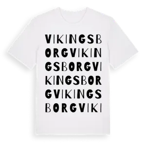 Vikingsborg ordlek t-shirt – ekologisk bomull t-shirt från Pinshirt