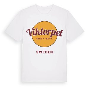 Viktorpet cirkel t-shirt – ekologisk bomull t-shirt från Pinshirt