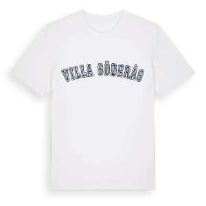 Villa Söderås college t-shirt – ekologisk bomull t-shirt från Pinshirt