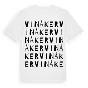 Vinåker ordlek t-shirt – ekologisk bomull t-shirt från Pinshirt
