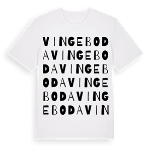 Vingeboda ordlek t-shirt – ekologisk bomull t-shirt från Pinshirt