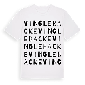 Vinglebacke ordlek t-shirt – ekologisk bomull t-shirt från Pinshirt