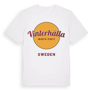 Vinterhälla cirkel t-shirt – ekologisk bomull t-shirt från Pinshirt
