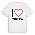 Jag älskar Vintra t-shirt stort tryck