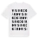 White t-shirt med Visinge Gård ordlek t-shirt