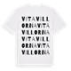 Vita villorna ordlek t-shirt