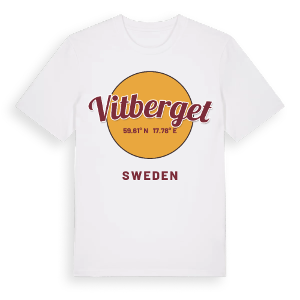 Vitberget cirkel t-shirt – ekologisk bomull t-shirt från Pinshirt