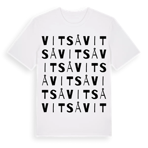 Vitså ordlek t-shirt – ekologisk bomull t-shirt från Pinshirt