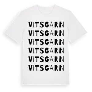 Vitsgarn ordlek t-shirt – ekologisk bomull t-shirt från Pinshirt