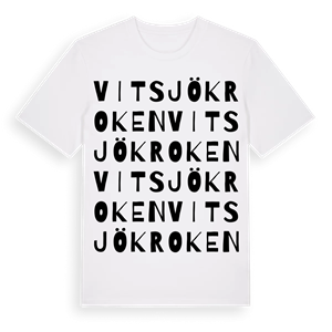 Vitsjökroken ordlek t-shirt – ekologisk bomull t-shirt från Pinshirt
