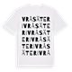 Vrå säteri ordlek t-shirt