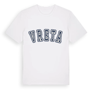 Vreta college t-shirt – ekologisk bomull t-shirt från Pinshirt