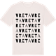Vintage White t-shirt med Vreta ordlek t-shirt