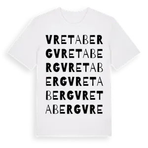 Vretaberg ordlek t-shirt – ekologisk bomull t-shirt från Pinshirt