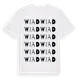 White t-shirt med Wiad ordlek t-shirt