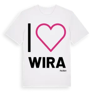 Jag älskar Wira t-shirt stort tryck – ekologisk bomull t-shirt från Pinshirt