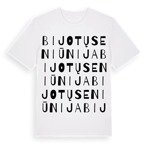 Bijotų seniūnija ordlek t-shirt – ekologisk bomull t-shirt från Pinshirt