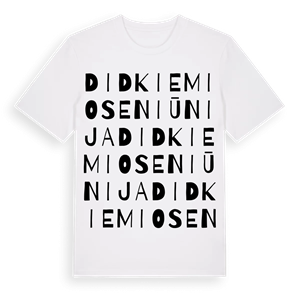 Didkiemio seniūnija ordlek t-shirt – ekologisk bomull t-shirt från Pinshirt