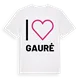 Jag älskar Gaurė t-shirt stort tryck
