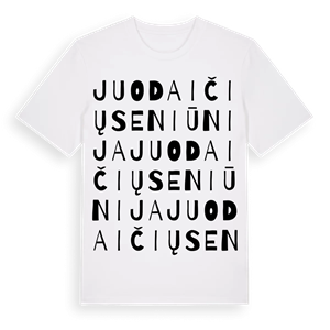 Juodaičių seniūnija ordlek t-shirt – ekologisk bomull t-shirt från Pinshirt