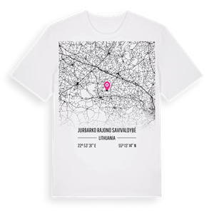 Jurbarko rajono savivaldybė karta t-shirt – ekologisk bomull t-shirt från Pinshirt