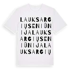 Lauksargių seniūnija ordlek t-shirt – ekologisk bomull t-shirt från Pinshirt