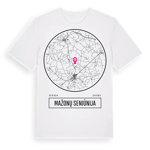 Mažonų seniūnija t-shirt – ekologisk bomull t-shirt från Pinshirt