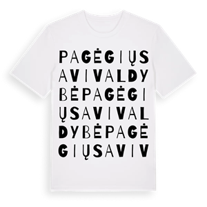 Pagėgių savivaldybė ordlek t-shirt – ekologisk bomull t-shirt från Pinshirt