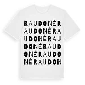 Raudonė ordlek t-shirt – ekologisk bomull t-shirt från Pinshirt