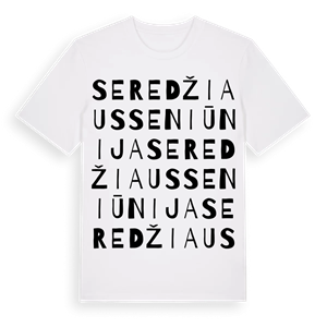 Seredžiaus seniūnija ordlek t-shirt – ekologisk bomull t-shirt från Pinshirt