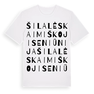 Šilalės kaimiškoji seniūnija ordlek t-shirt – ekologisk bomull t-shirt från Pinshirt