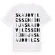Skaudvilės seniūnija ordlek t-shirt